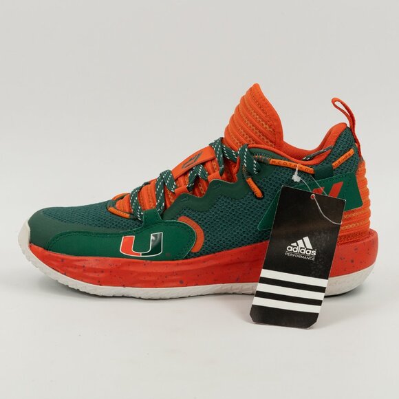 Adidas Dame 7 EXTPLY University of Miami Hurricanes GX3456 Basketball size 6.5 - Picture 4 of 8